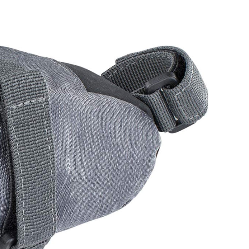 EVOC SEAT BAG TOUR saddle bag, Bicycle frame bag for more storage space on the seat post (size: L, 1L storage space, abrasion-resistant, water-repellent, Hypalon reinforcement), Carbon Grey - Image 5